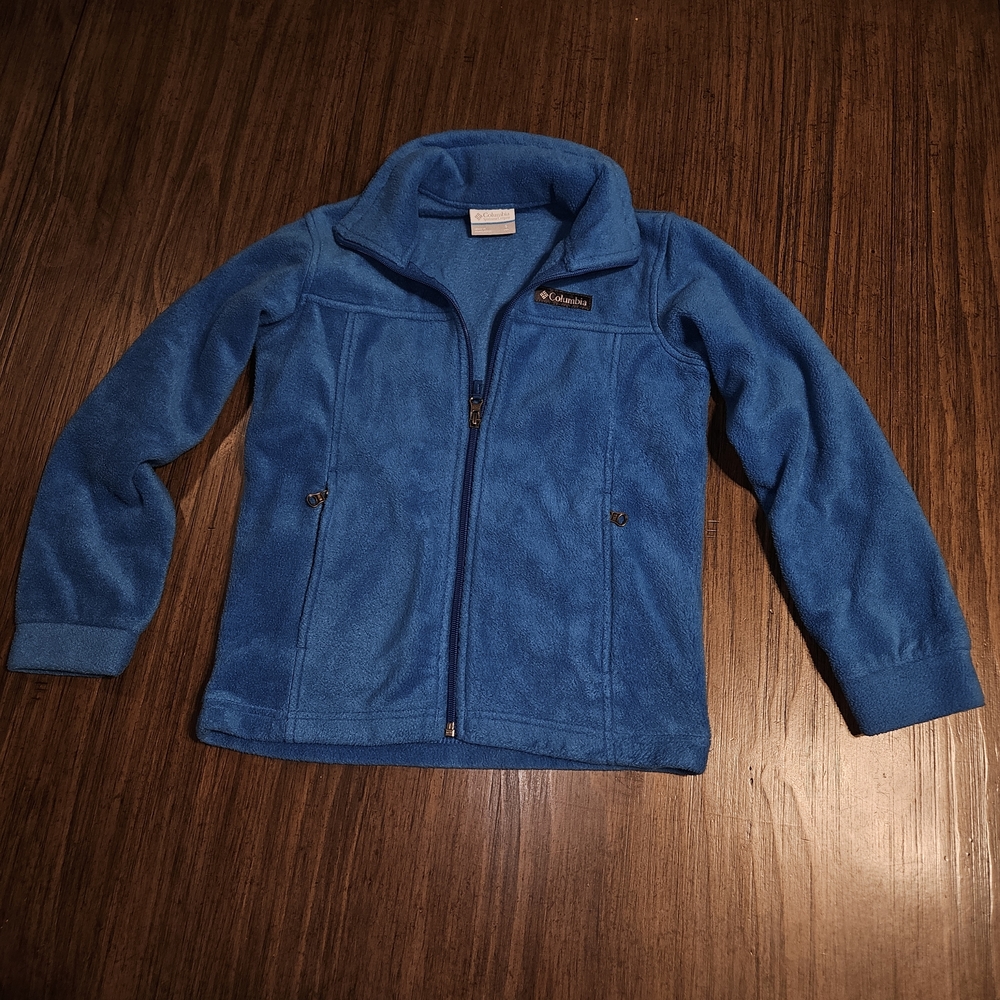 Columbia Kids Size Small 8 Vibrant Blue Fleece Jacket